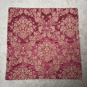 Waterford‎ Cloth Napkins Crimson Red Gold Brocade Wiltshire Damask 20.5” # 77104